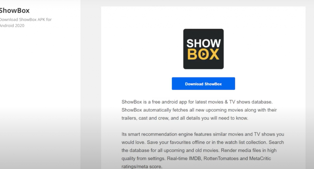 About Showbox Streaming