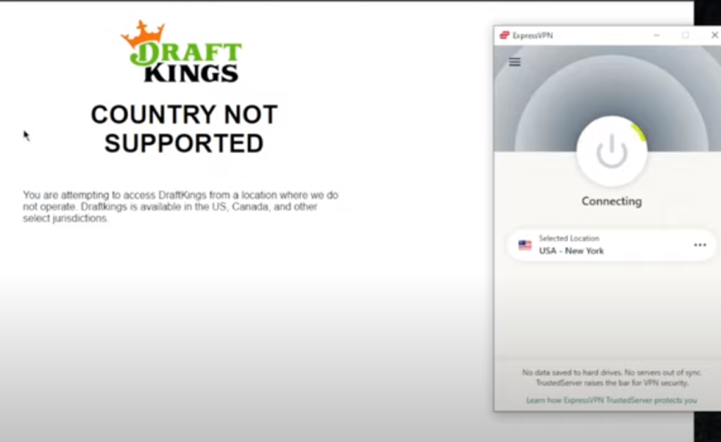 Where is DraftKings not allowed?